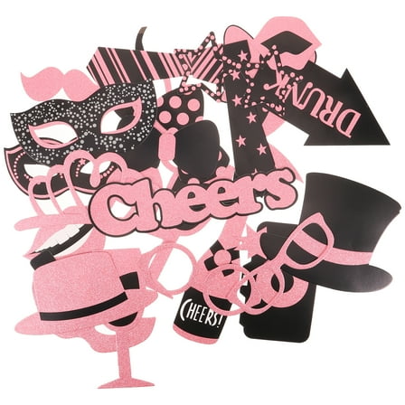 30pcs  Photo Booth Props for Wedding New Year Birthday Party Photo Props Festival Paper Photo Props