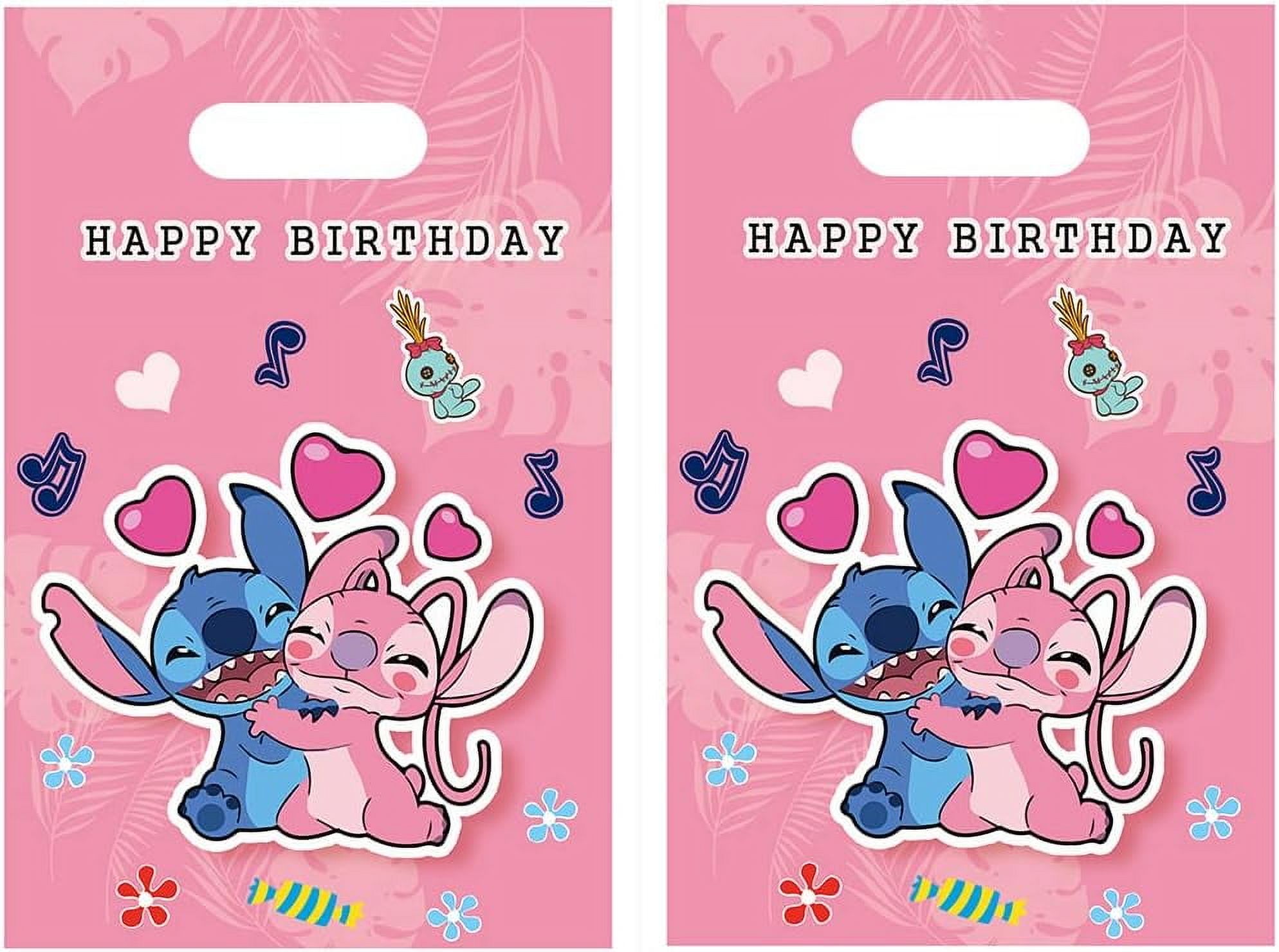 30pcs Pink Birthday Party Gift Bags Candy Goody Bags Birthday Party Supplies Decorations