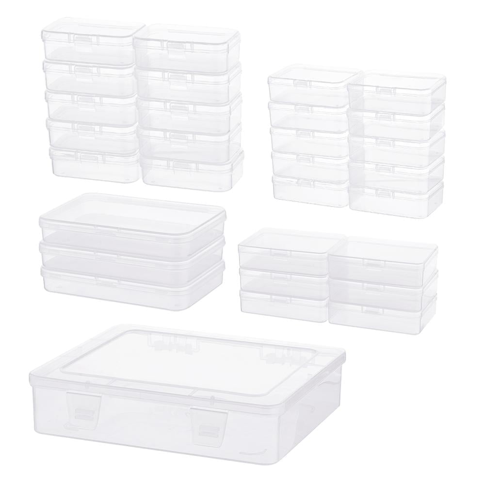 30pcs Plastic Bead Containers Clear
