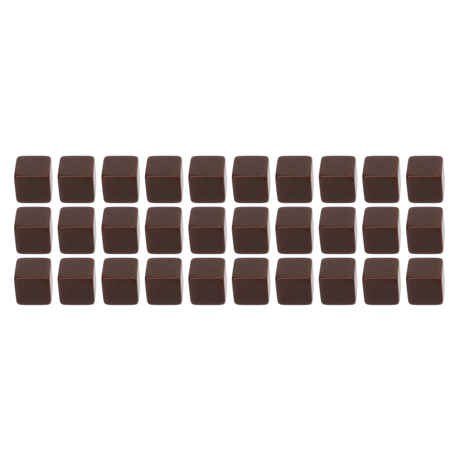 30pcs Plastic Blank Dice Glossy Write On Six Sided Dice Set Plastic