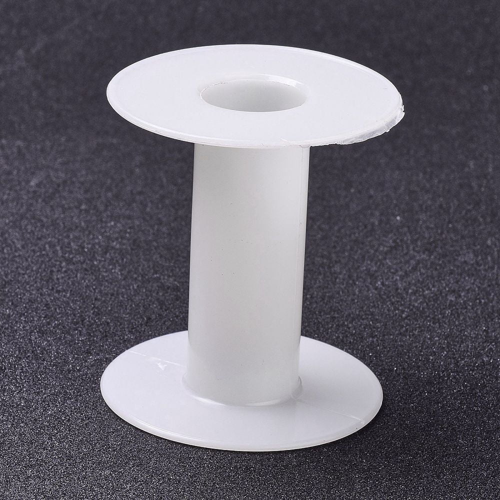 Empty Lp Spool 30pcs () Plastic Empty Spools for Wire Thread Bobbins White 5.9x6.55cm ...