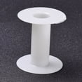 thumbnail image 1 of 30pcs () Plastic Empty Spools for Wire Thread Bobbins White 5.9x6.55cm, 1 of 4