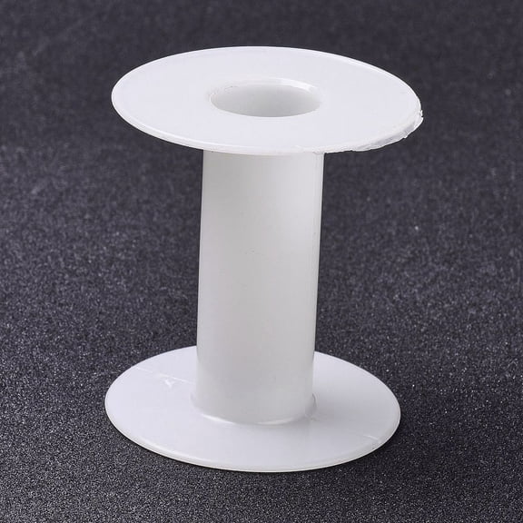 30pcs () Plastic Empty Spools for Wire Thread Bobbins White 5.9x6.55cm