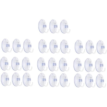 Multipack Double Sided Adhesive Wall Hooks – 10/20/30/50 Sets, Clear Suction Cup Hangers