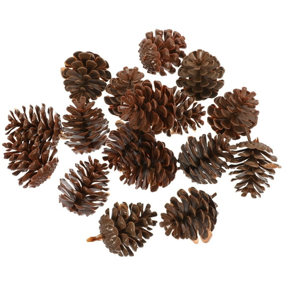 STRANDCHIC 30Pcs Resin Imitation Pine Cone Rustic Christmas Vase Fillers for Home Decor