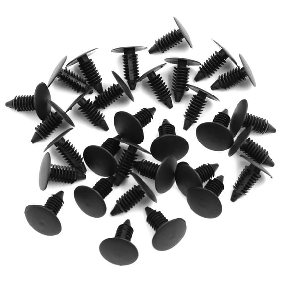 30pcs Plastic Push Rivets Car Retainer Bumper Trim Clips Fasteners