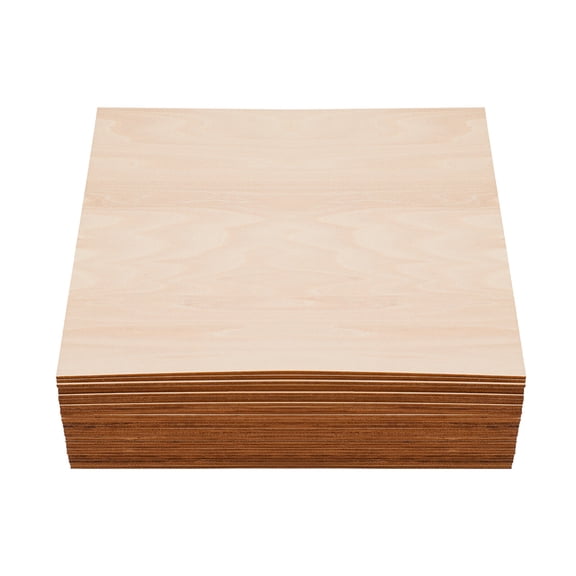 30pcs Plywood, 30x30x0.3cm Basswood Plywood Sheets for Crafts, Laser Engraving Wood Boards, Strong Durable, for Model Building DIY Painting