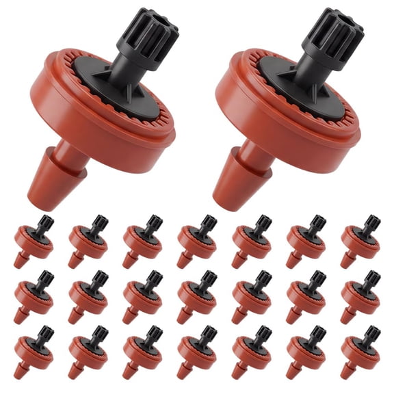 30pcs Pressure Compensated Drippers Flow for Garden System, 2026 New Self-Cleaning Constant Flow Drippers Drip Irrigation Emitters System for 1/4 Inch Drip Irrigation Tubing(xxw)