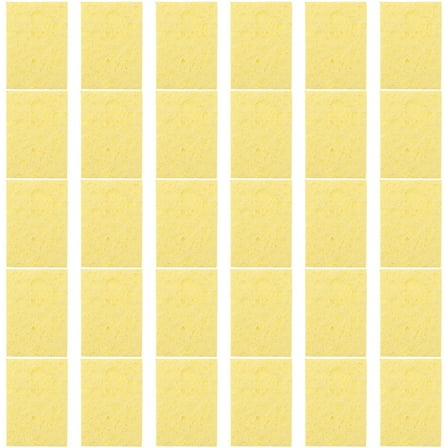 jojofuny Cleaning Sponge For Soldering Iron Head 30Pcs 2.2x1.6x2.6In