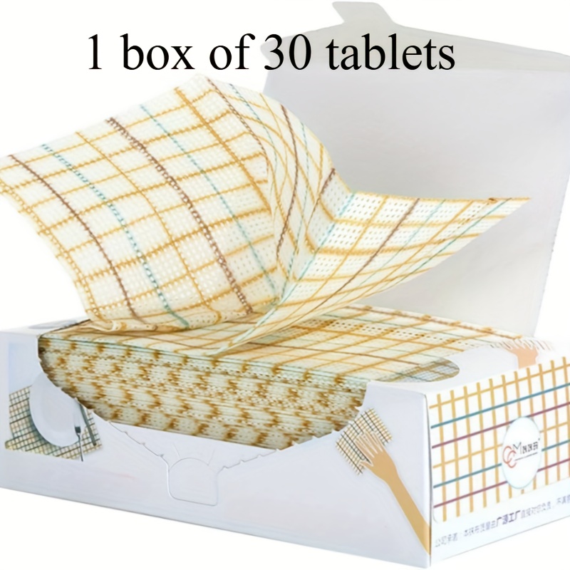30pcs QuickDry Disposable Kitchen Towels Reusable, NonStick Fiber