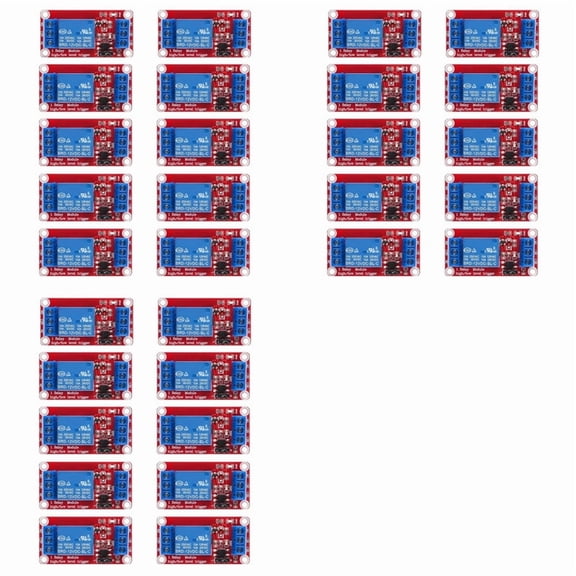 30pcs Relay Module DC 12V Relay Board 1 Channel with Optocoupler Isolation Support High or Low Level