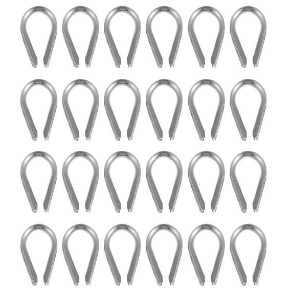 30pcs Rope Thimbles 304 Stainless Steel Thimbles Wire Rope Rigging Thimbles Triangular Rings