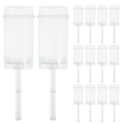 30-Pack Clear Plastic Round Cake Holders with Lids, Reusable Dessert Containers for Parties, Weddings, and Special Events