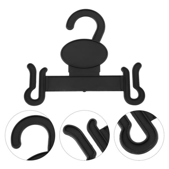 30pcs Shoe Display Hooks for Retail Plastic Slippers Hanger Holder for Store Hanging Shoe Racks for Slipper Storage and Drying Retail Hangers Black