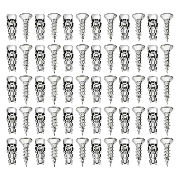 30pcs Short Expansion Screw Set for Cabinet Hinge Repair, Door Thread Repair Screws