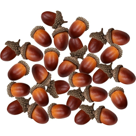 30pcs Simulated Acorn Ornaments Mini Acorn Decoration Garlands Wreath Making Material