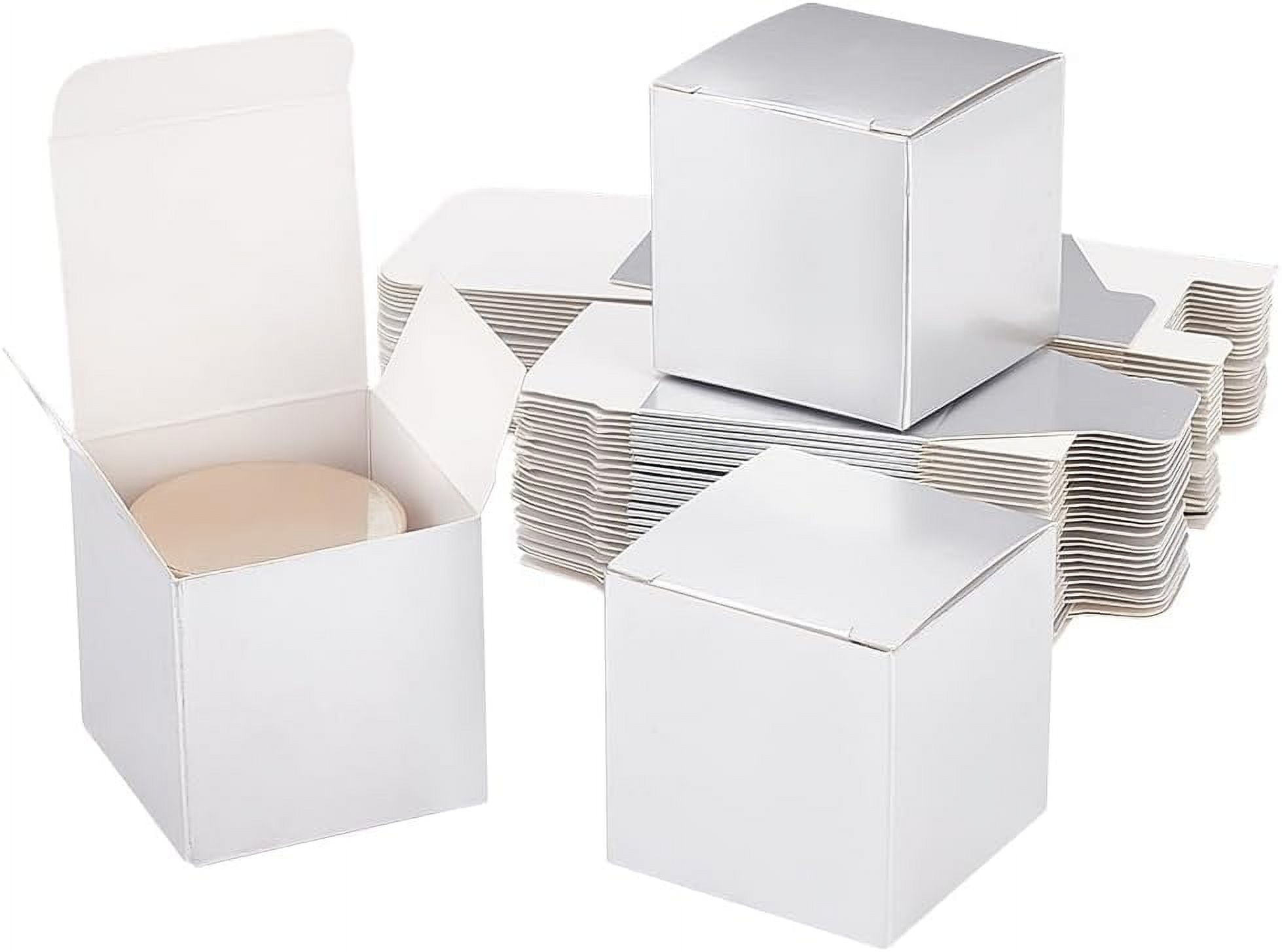 30pcs Sliver Mini Cardboard Boxes 2x2x2 inch Christmas Gift Box Cookie ...