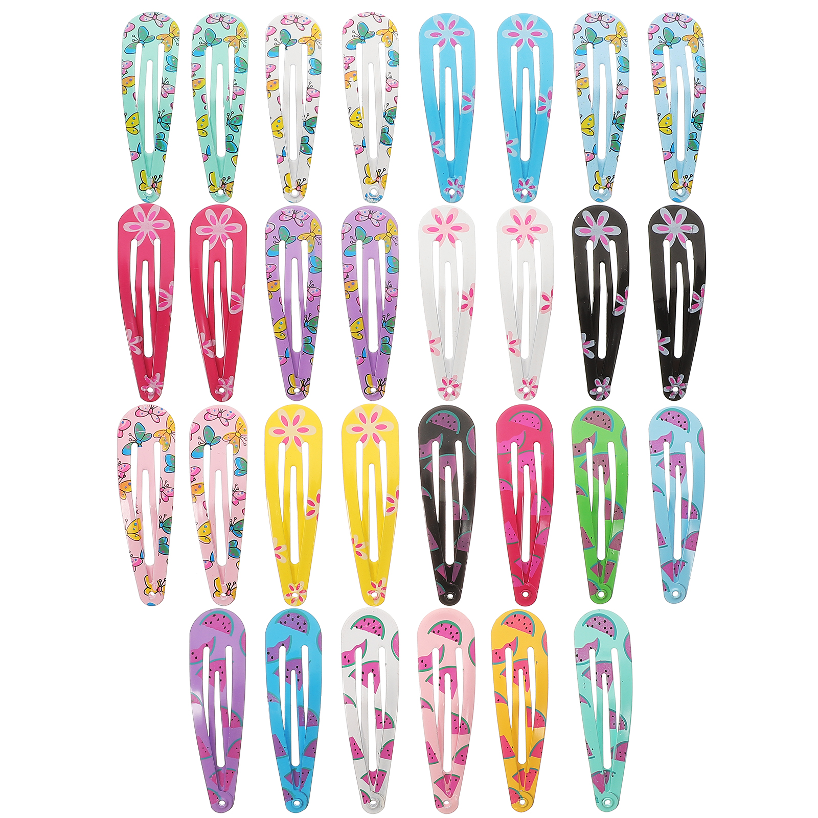 30pcs Small Snap Hair Clips Non Slip Hair Clips Thin Hair Barrettes