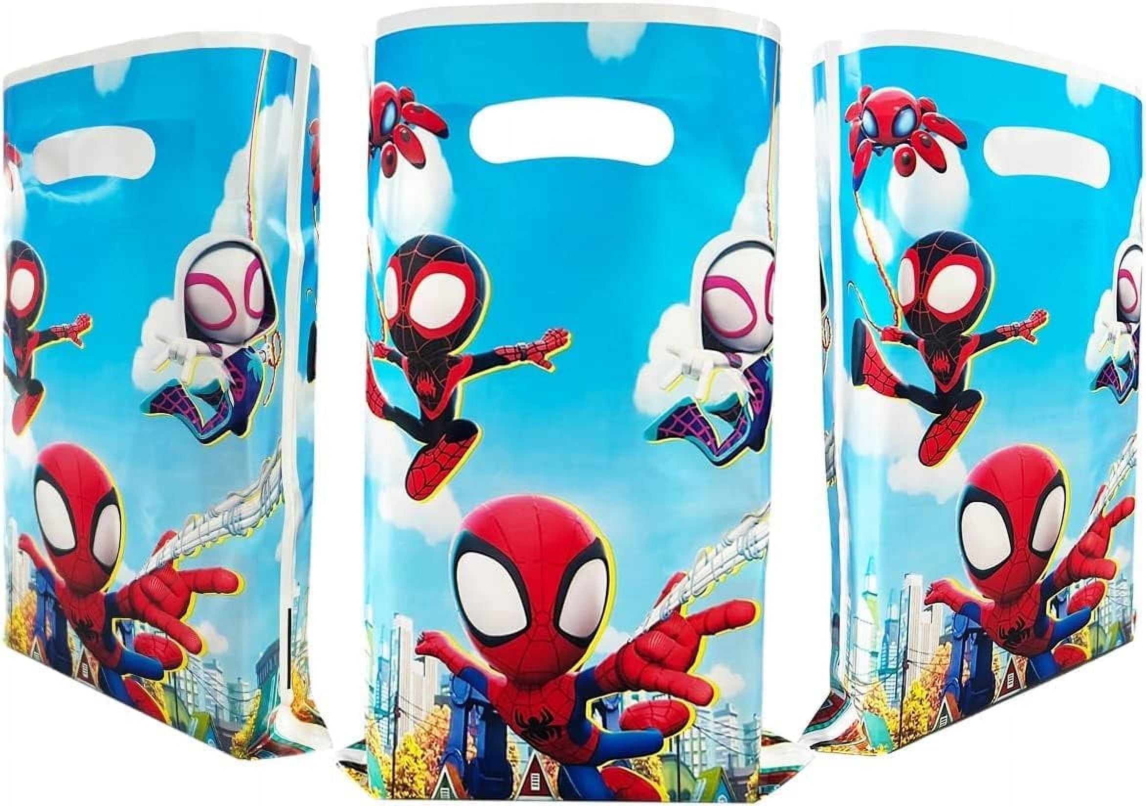 30pcs Spidey Birthday Party Favor Bags Candy Bags Gift Bags, Spidey Birthday Party Supplies Decorations (DIOBLD)
