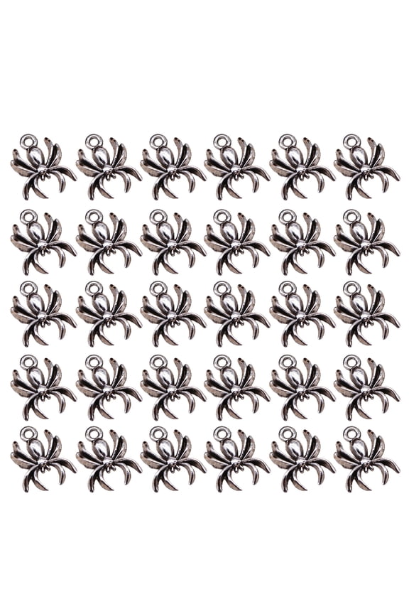 30pcs Spiders Jewelry and Charm Spiders Charm For Necklace And Bracelet Designs
