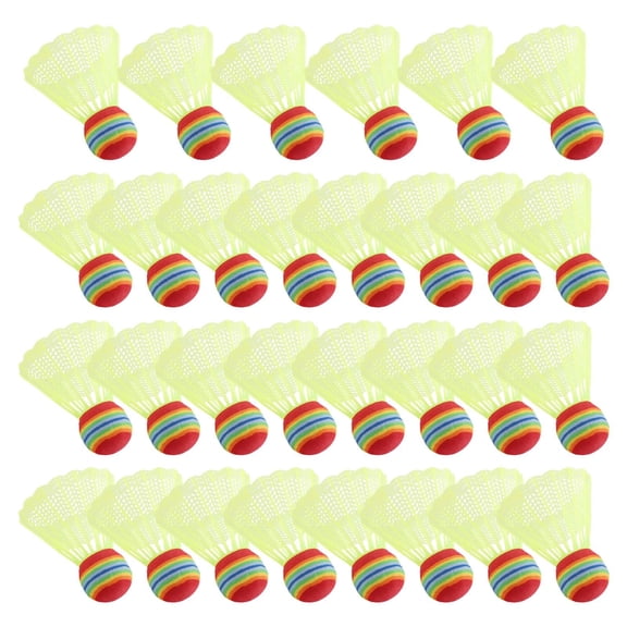 30pcs Sponge Shuttlecocks Nylon Badminton Balls for Beginners and Children