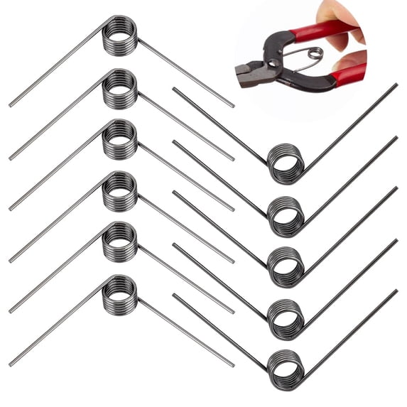 30pcs Stainless Steel Torsion Springs 7mm Wire Diameter 90° Deflection Spring Assortment for DIY Woodworking Furniture Repair Project