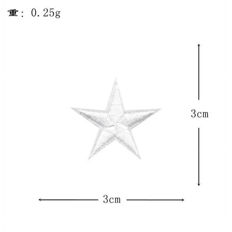 30pcs Star Embroidered Patches Star Iron On Patches Star Patches