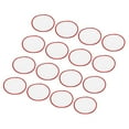 thumbnail image 1 of 30pcs Sublimation Patch Blank, 7.5cm/2.95 Inch Fabric Iron-on Blank Heat Transfer Repair Patch White with Red Border, 1 of 7