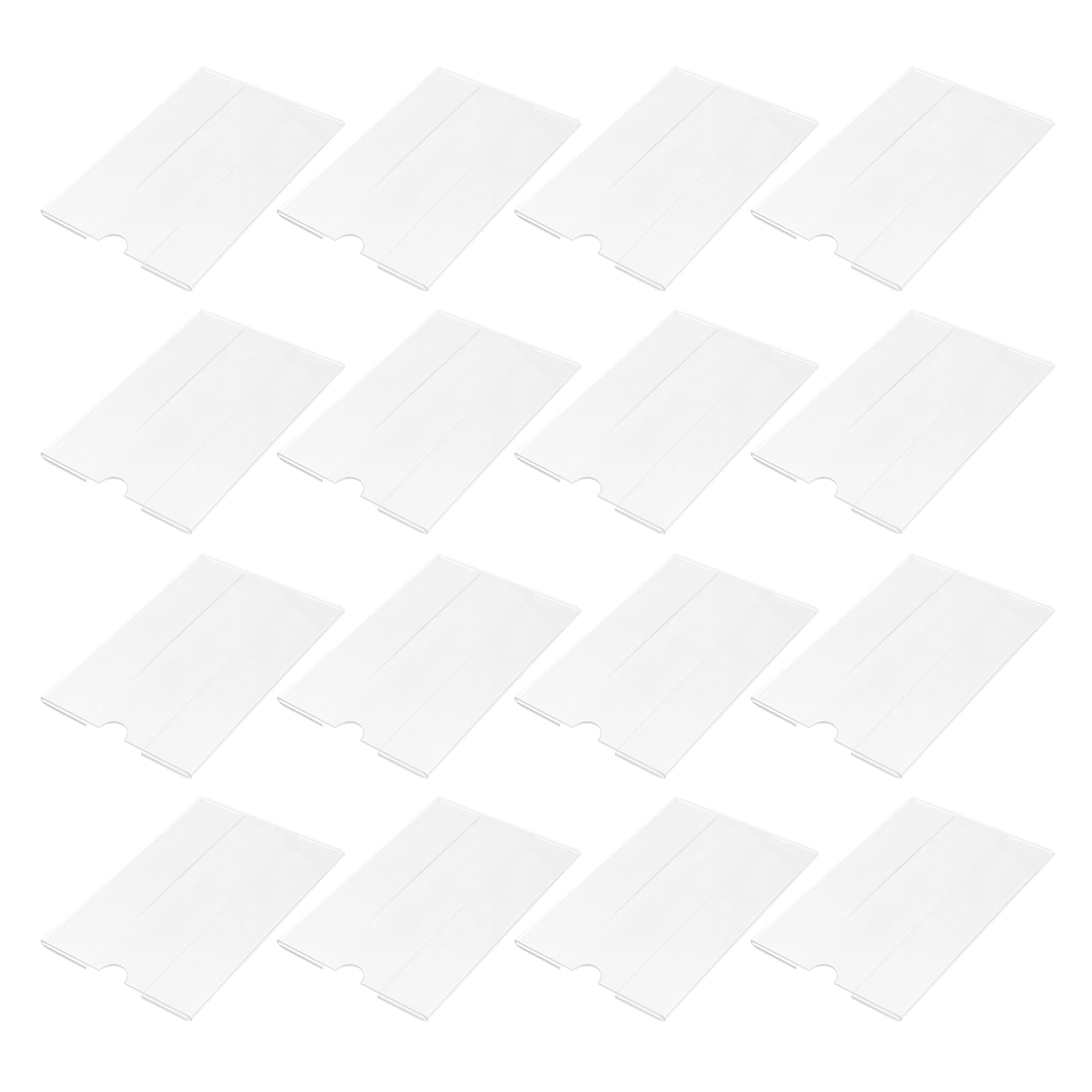 30pcs Supermarket Wall Mount Price Tag Holders Retail Shop Price Label