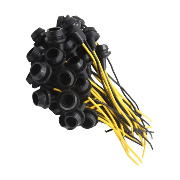 30pcs T10 W5W Lamp Car Wedge Light Bulb Socket Holder Extension Connector