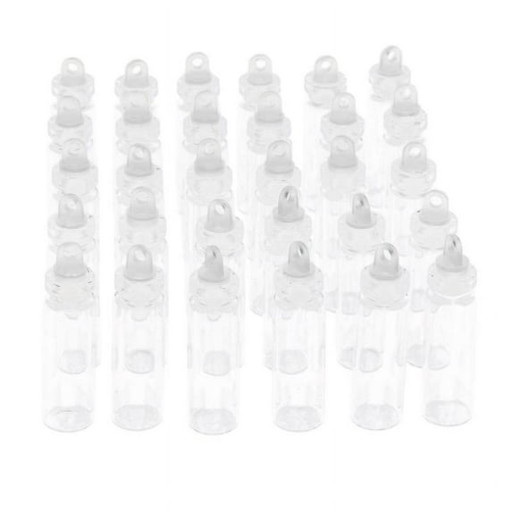30pcs Tiny Clear Glass Jars Bottles Message Wishing Vials with Stoppers for , Projects, Decoration, Party,