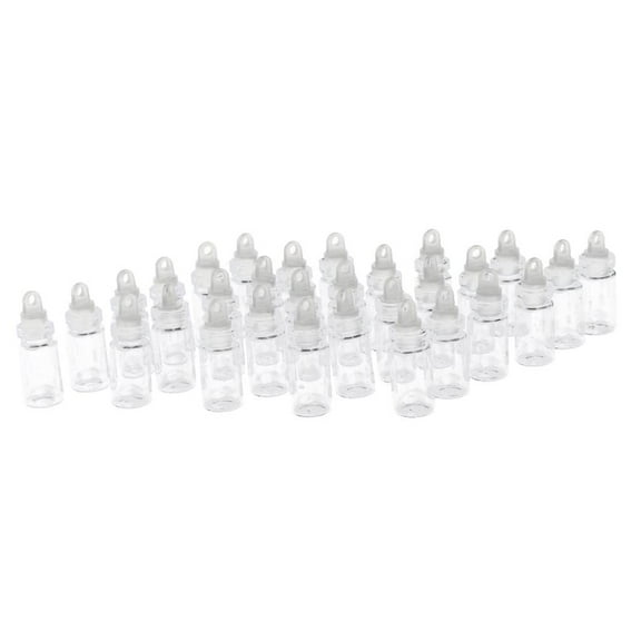 30pcs Tiny Jars Bottles Message Wishing Vials with Stoppers for , Projects, Decoration, Party, Wedding Decor - Clear, 1ML