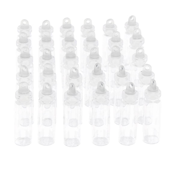 30pcs Tiny Jars Bottles Message Wishing Vials with Stoppers for , Projects, Decoration, Party, Wedding Decor - Clear, 2ML
