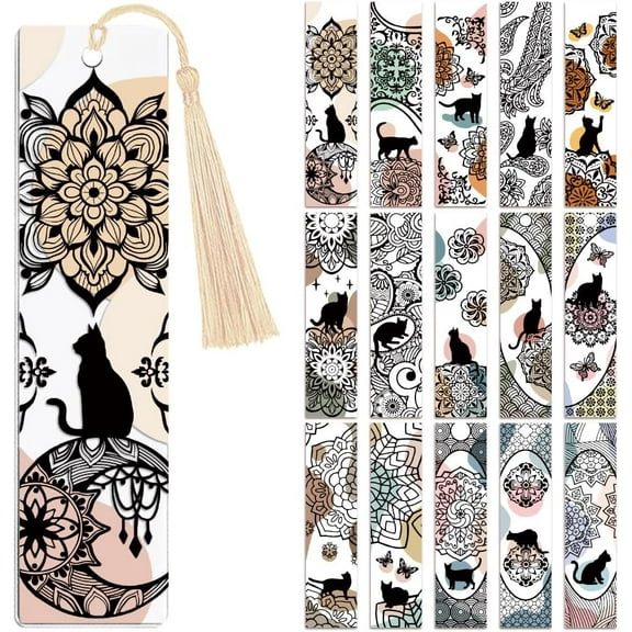 30pcs UV DTF Bookmarks Wraps Transfer Stickers Retro Pattern for Women Men Reading Waterproof Bookmarkers Decal(No Blank Bookmarks) for Acrylic Plastic Metal Blank Bookmark