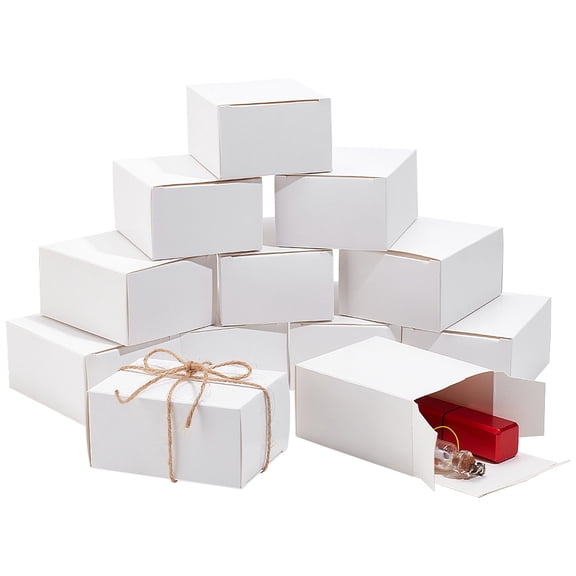 30pcs White Gift Box Cardboard Box with Lid 3.4x2.6x1.7 Inch Paper Favor Box Small Boxes Bridesmaid Box Treat Box Gift Wrap Boxes Valentine