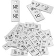 thumbnail image 1 of 30pcs Words Charms Pendants Flat Inspirational Message Charms Antique Silver Jewelry Findings Making Accessory for Crafting Necklace Bracelet-ME VS ME, 1 of 7