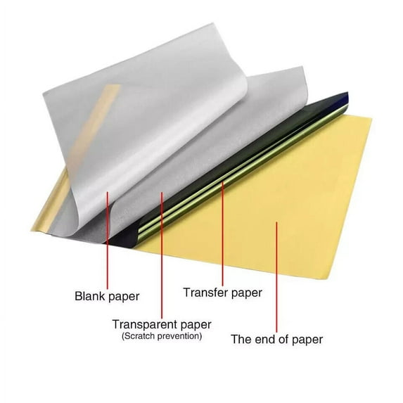 30pcs x Tattoo Thermal Stencil Transfer Carbon Tracing Paper Hectograph ...