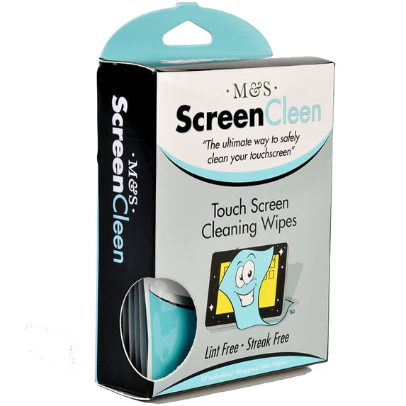 30pk Touchscreen Cleaning Wet Wipes for Phones Laptops Glasses Tablet Screens
