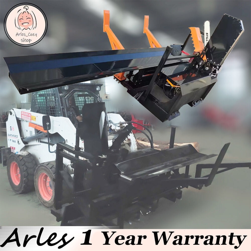 30t Wood Processor Log Splitter Skid Steer Attachment Firewood