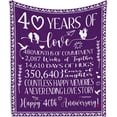 thumbnail image 1 of 30th Anniversary Wedding Gifts Blanket 60"x50" - 30th Anniversary Wedding Gifts for Couples/Wife - Romantic Gifts for Her - 30th Anniversary Decorations - 30th Anniversary Wedding Gift Ideas, 1 of 5