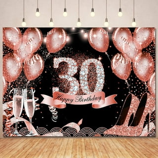 9-Piece 30th Birthday Table Centerpieces Kit - Honeycomb Toppers For Party Decor (Black & Gold)