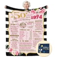 thumbnail image 1 of 30th Birthday Blanket Gifts for Women with Gift Box, Gifts for Women Turning 30, Happy 30th Birthday Gift Ideas for Her, 30th Birthday Decorations Throw Blanket 60"x50" (30TH), 1 of 5