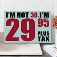thumbnail image 1 of 30th Birthday Cutting Board, Forever Young Themed Funny and Humorous Slogan in Pictogram Style, Decorative Tempered Glass Cutting and Serving Board, Large Size, Red Black and White, by Ambesonne, 1 of 1