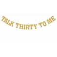 thumbnail image 1 of 30th Birthday Decorations - Talk Thirty to Me Banner, Cheers to 30 Years Old Birthday Decor, Happy 30th Birthday Party Decorations Gold Glitter, 1 of 7