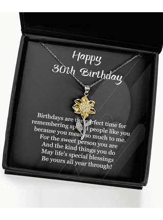 Happy 35th Birthday Jewelry Gift for Girls Women, Necklace Mother Daughter Sister Aunt Niece Cousin Friend Birthday Gift with Message Card and Gift