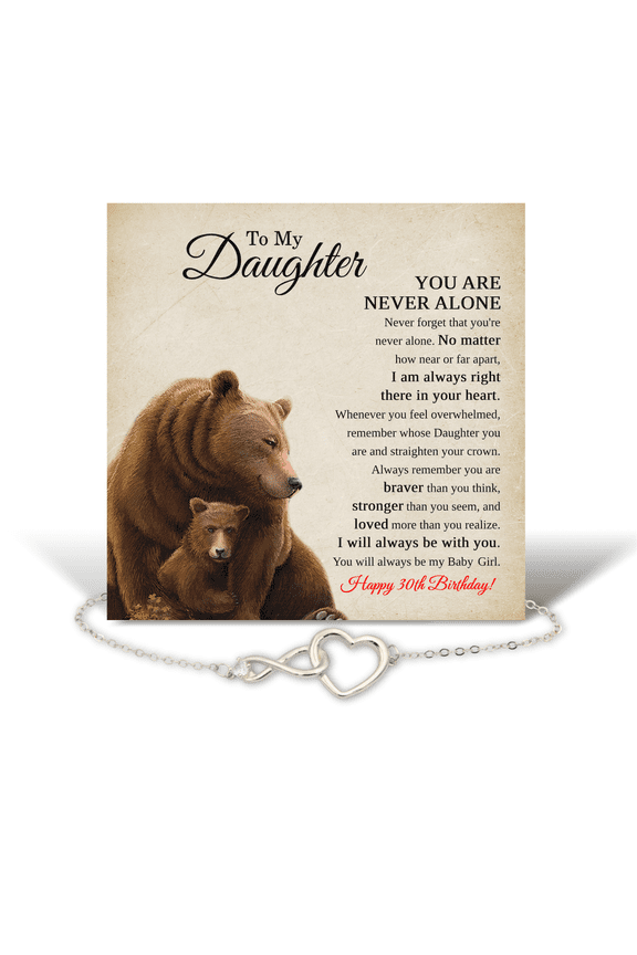 30th Birthday Gift for Daughter - To My Daughter Infinity Bracelet
