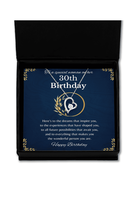 30th Birthday Gift for Woman, 30th Birthday Gift For Her, Solitaire Crystal Necklace, 30th Birthday Gift Necklace For Her,30th Birthday Jewelry