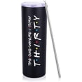 thumbnail image 1 of 30th Birthday Gifts For Her 30th Birthday Gifts For Women 20oz Skinny Travel Tumbler Happy 30 Year Old Bday Presents For 1994 Born Woman Female Friend Sister Black Turn Thirty Wine Cup, 1 of 6
