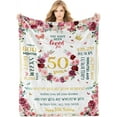 thumbnail image 1 of 30th Birthday Gifts, Gift for Her Birthday, Ideas 30 Year Old Decorations Throw Blanket, 1993 Mum Friends Daughter Present,127x152cm, White, 1 of 6