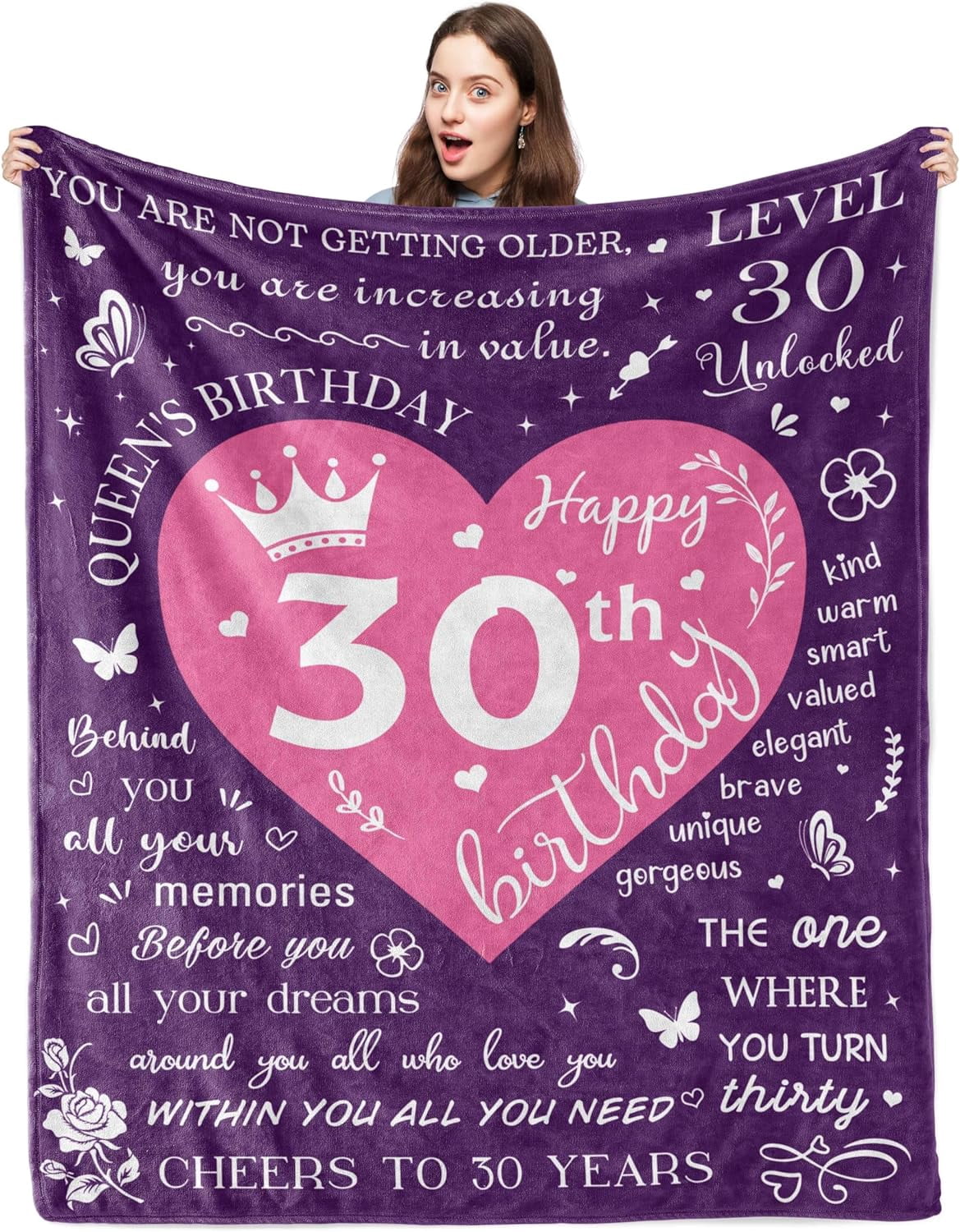 30th Birthday Gift Set For Women – Mug, Candle, Makeup Bag, Keychain & Socks - View #6